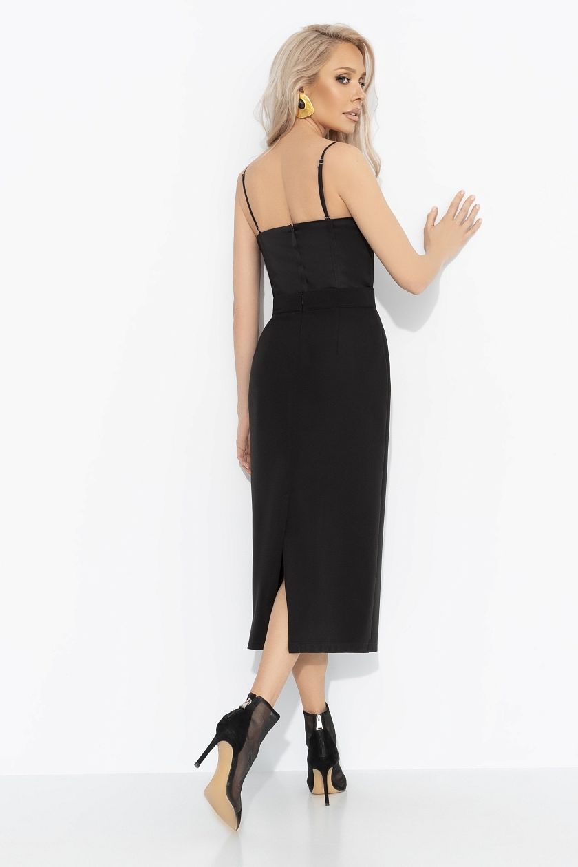 Юбка‑карандаш  чёрная с разрезом Charutti(фото6)