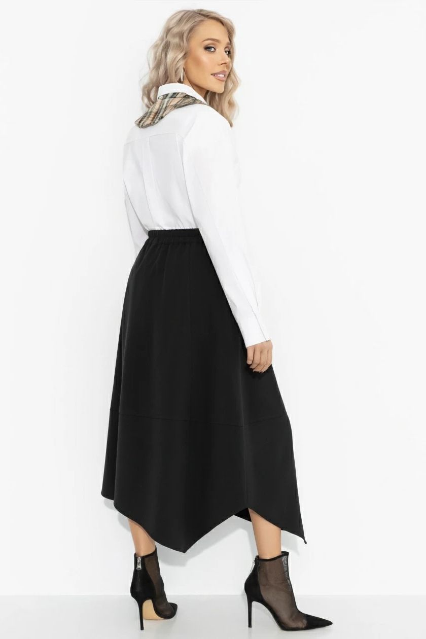 Юбка‑тюльпан асимметричная чёрного цвета Charutti(фото6)