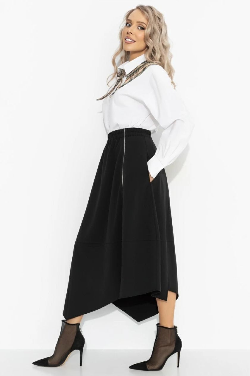 Юбка‑тюльпан асимметричная чёрного цвета Charutti(фото2)