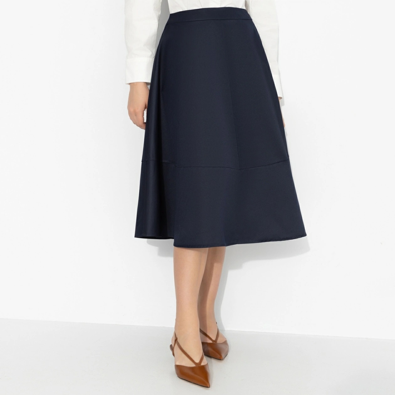 Юбка синяя на молнии Charutti(фото3)