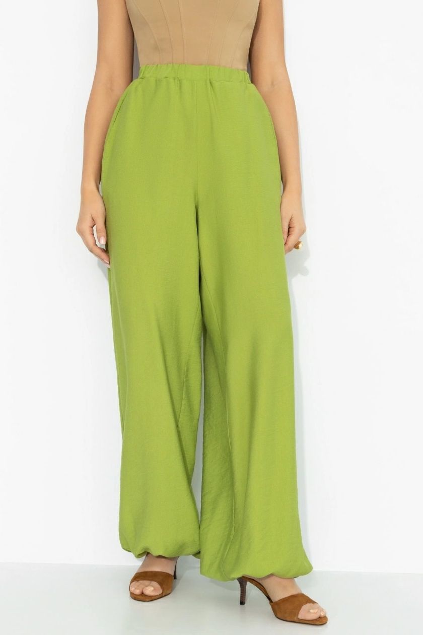 Брюки‑алладины фисташкового цвета Charutti(фото4)