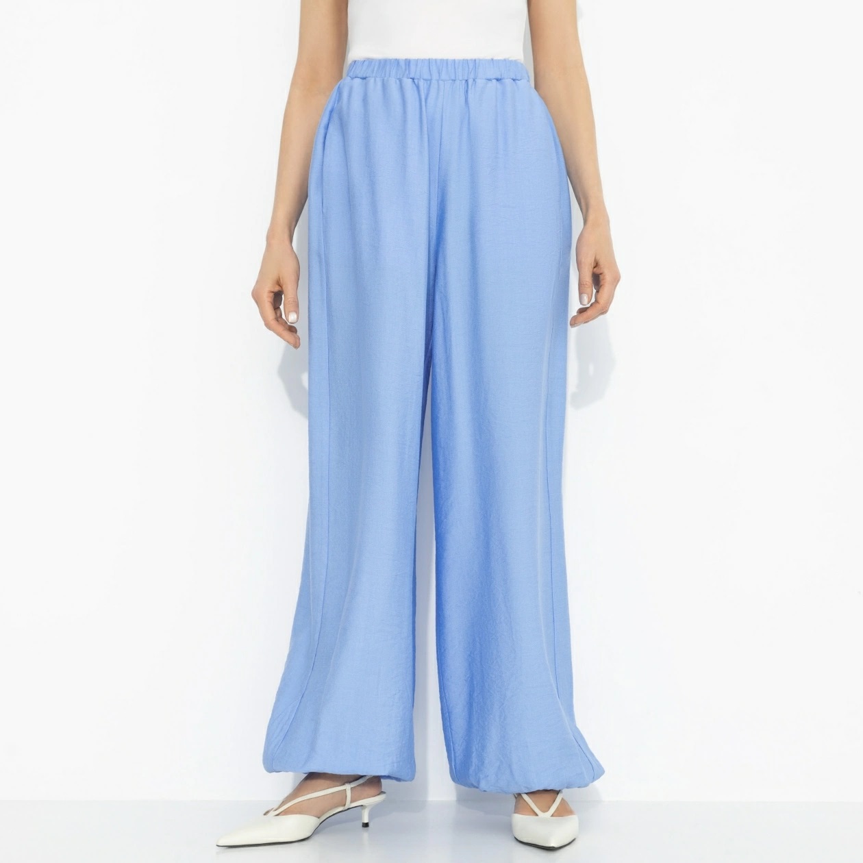 Брюки‑алладины голубого цвета Charutti(фото3)