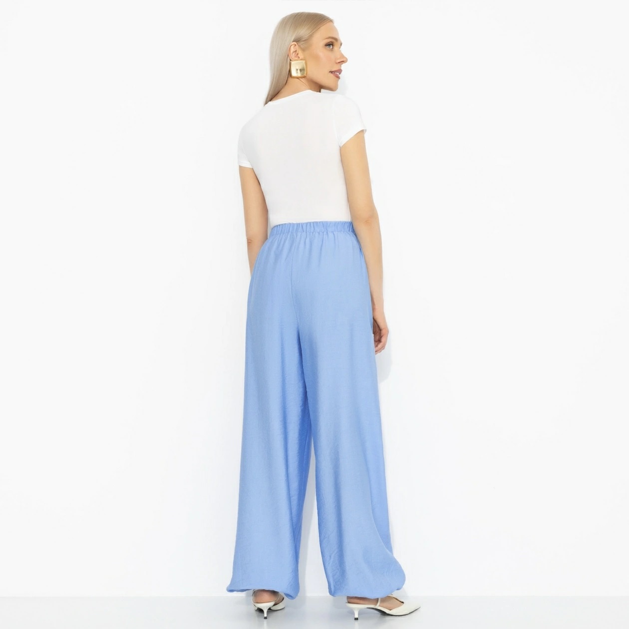 Брюки‑алладины голубого цвета Charutti(фото6)