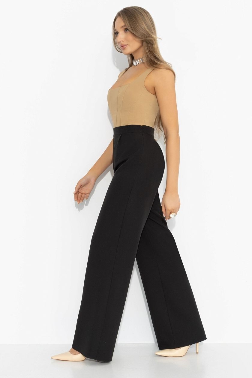 Брюки чёрные с защипами Charutti(фото6)