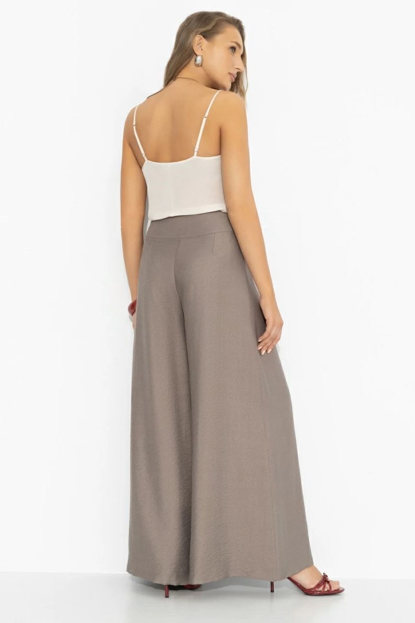 Брюки широкие коричневого цвета Charutti(фото7)