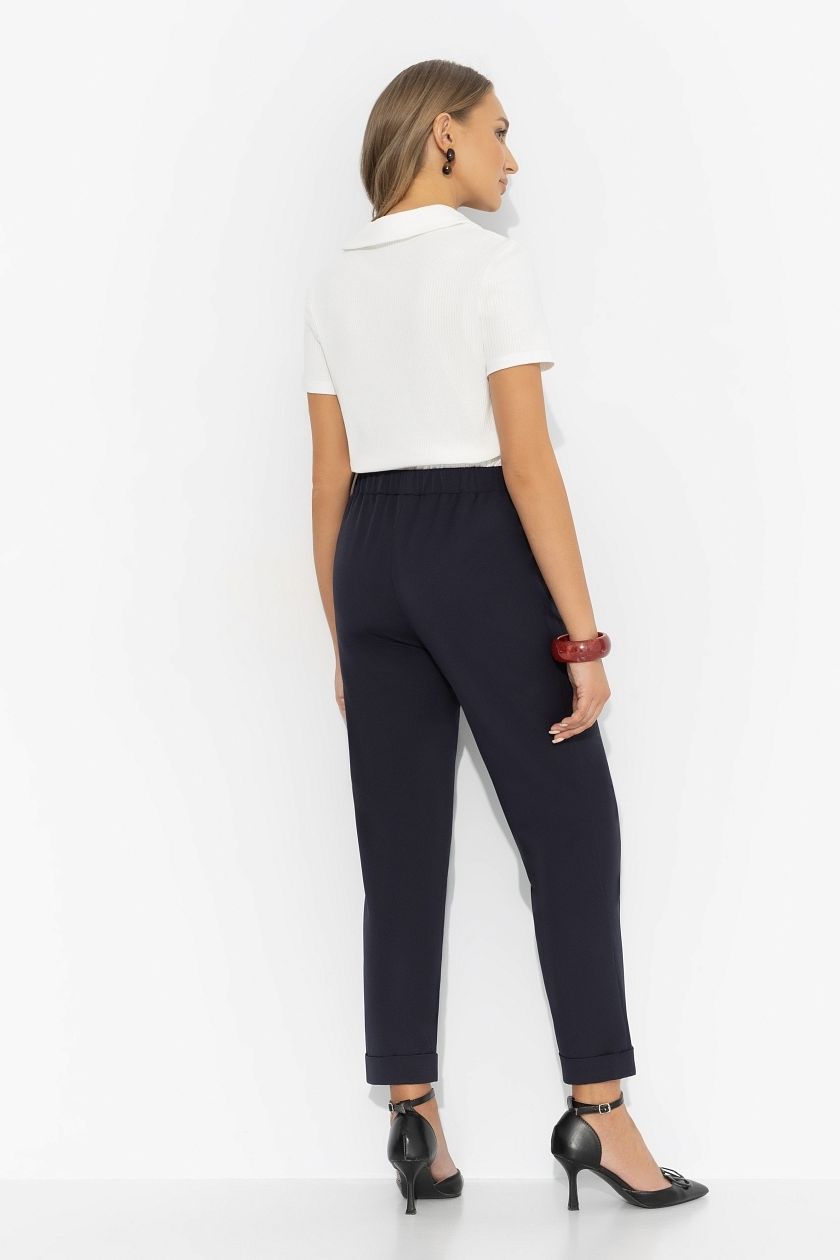 Брюки тёмно-синие на резинке  Charutti(фото7)