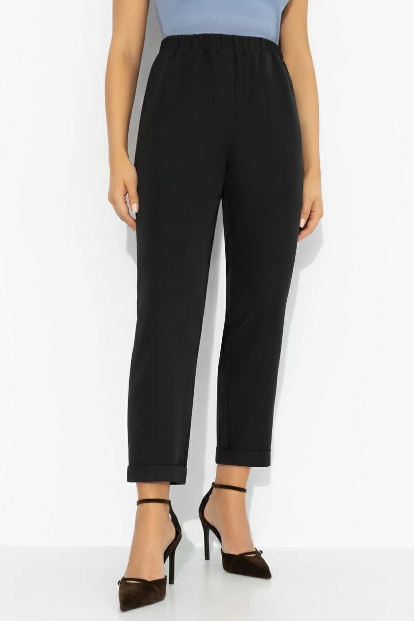 Брюки черные на резинке  Charutti(фото3)