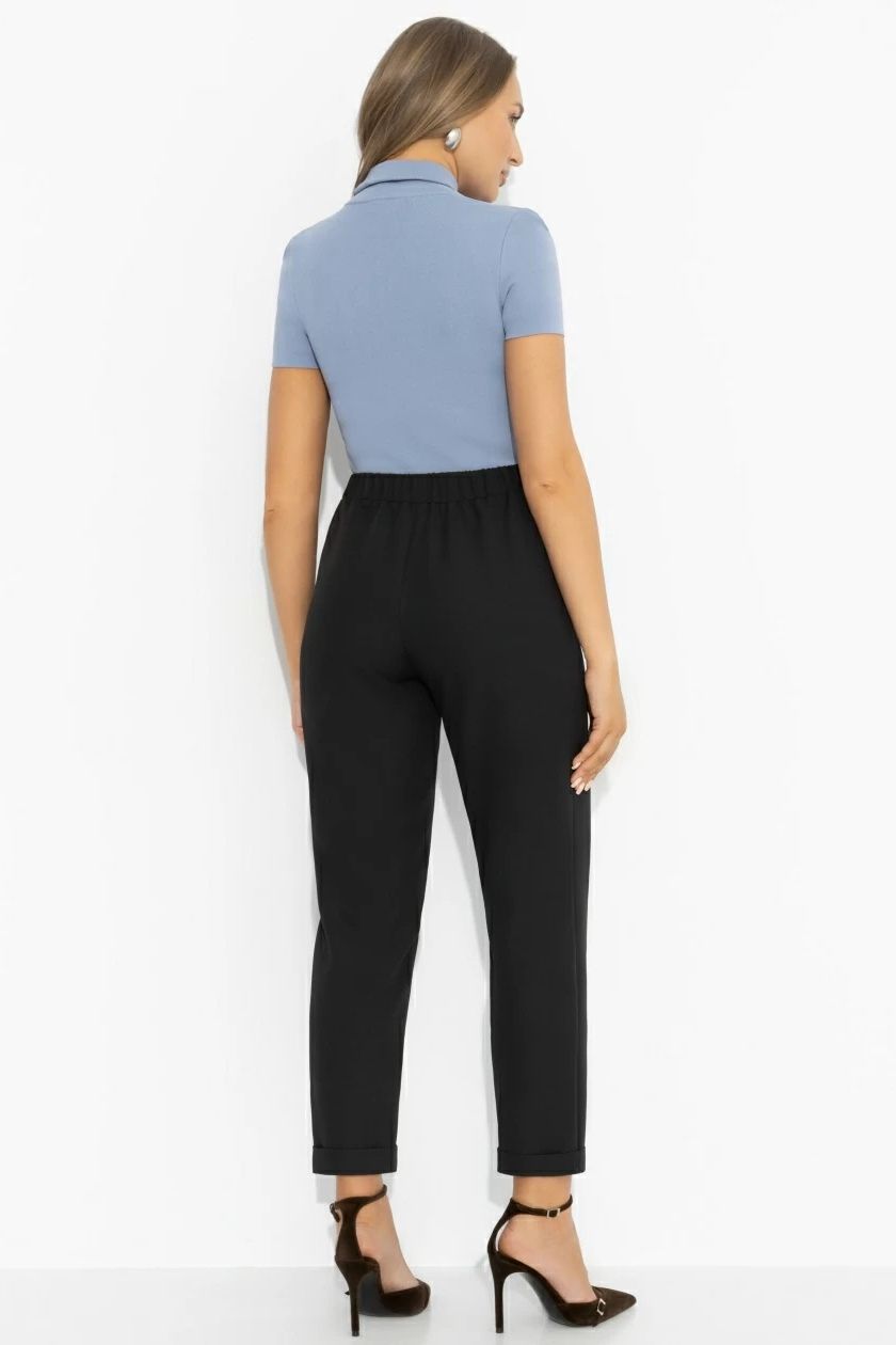 Брюки черные на резинке  Charutti(фото6)