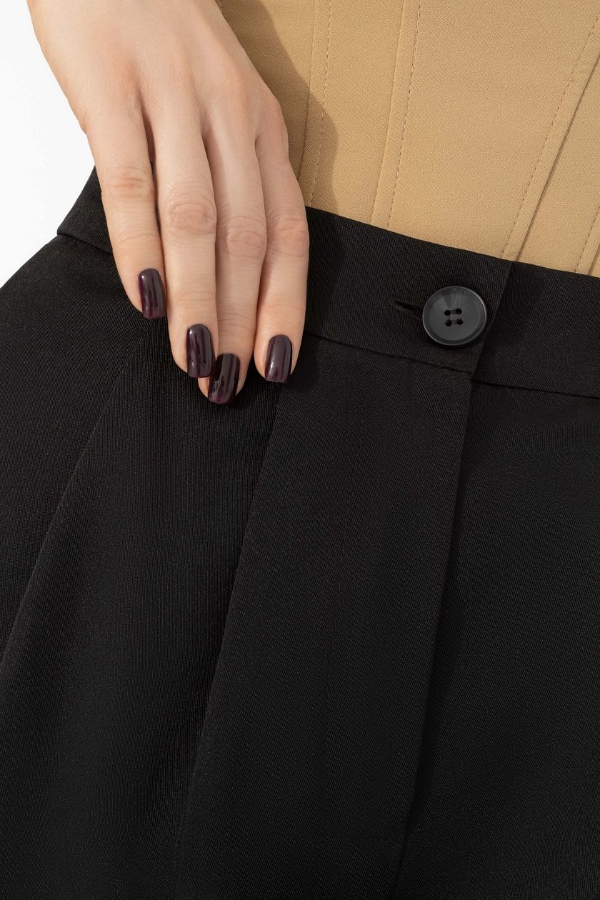 Брюки чёрные с защипами Charutti(фото5)