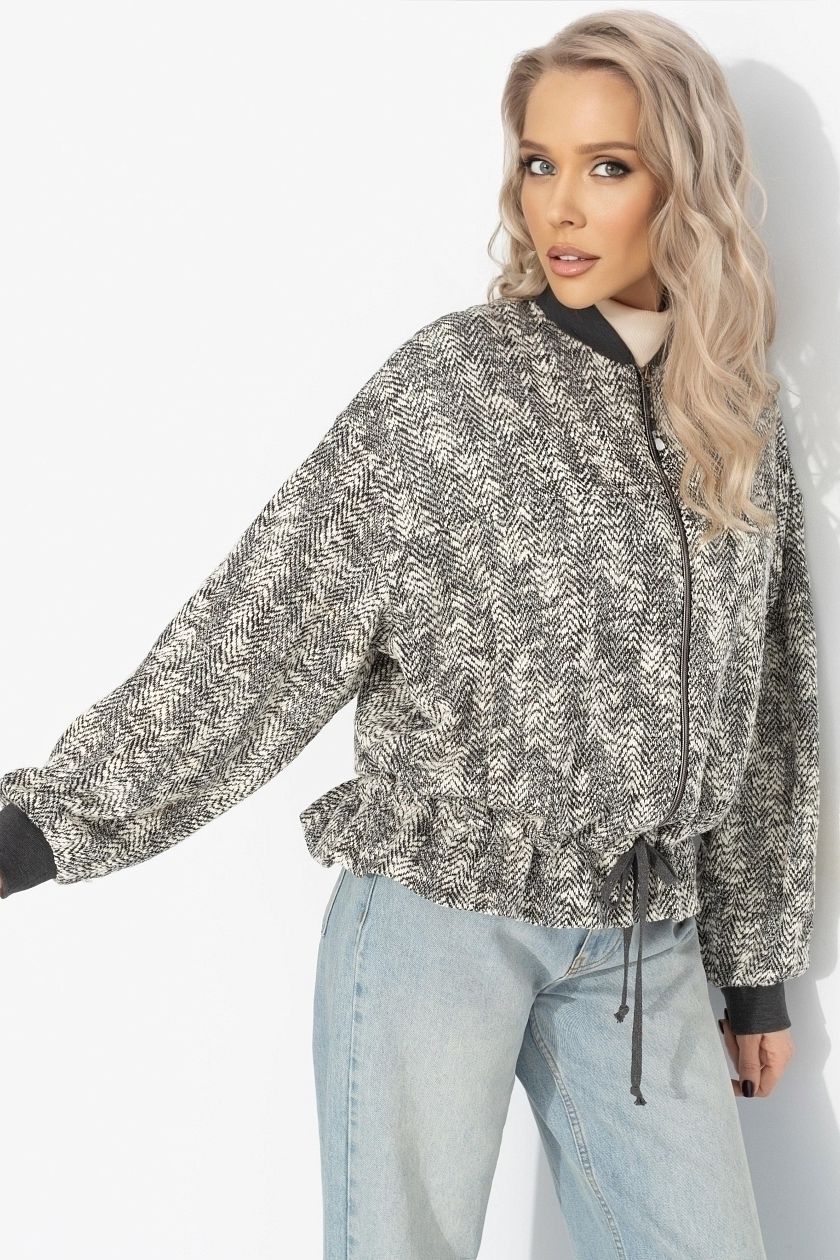 Бомбер серый на кулиске Charutti(фото3)