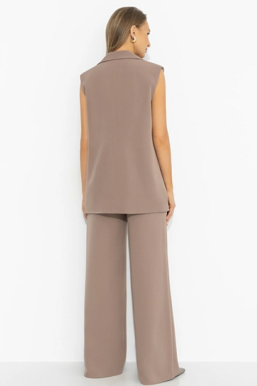 Костюм-двойка бежевый брючный Charutti(фото6)