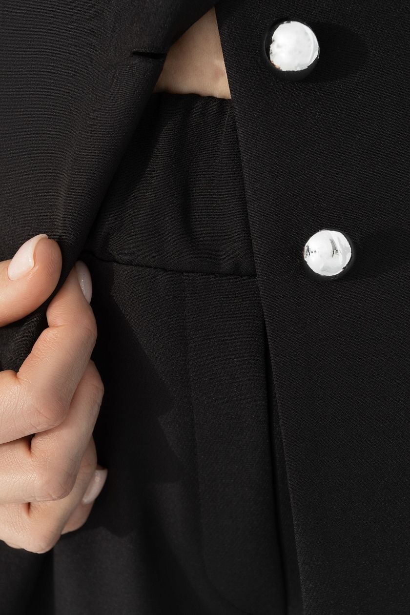 Костюм-двойка чёрный с брюками Charutti(фото5)