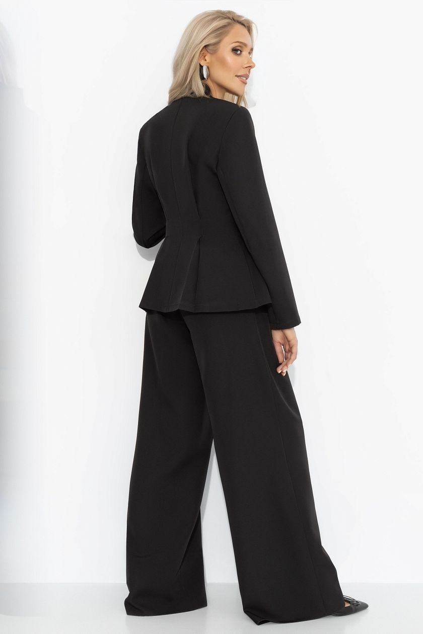 Костюм-двойка чёрный с брюками Charutti(фото6)