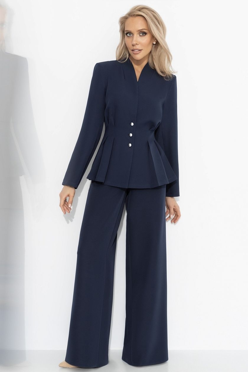 Костюм-двойка синий с брюками Charutti