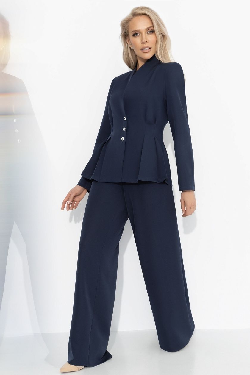 Костюм-двойка синий с брюками Charutti(фото2)