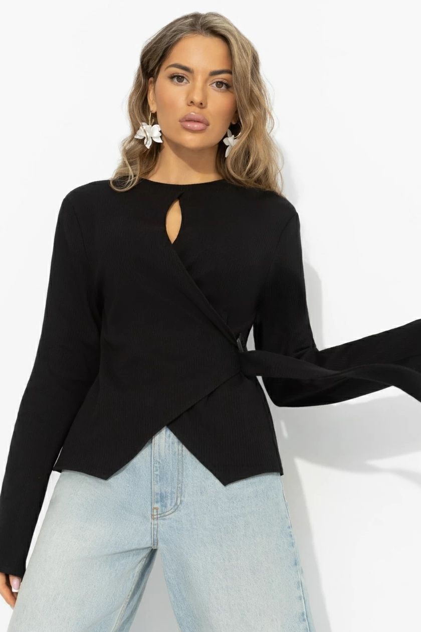 Джемпер чёрный трикотажный Charutti(фото7)