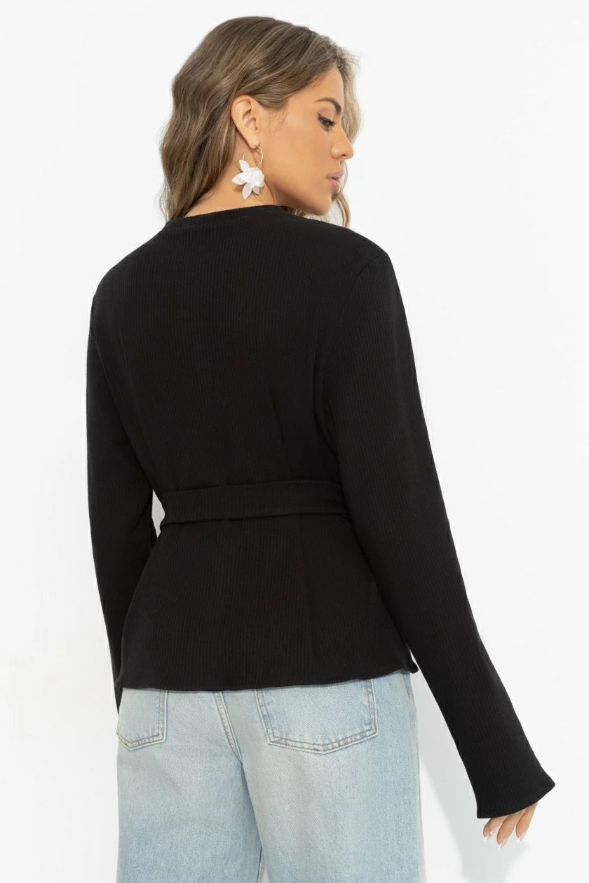 Джемпер чёрный трикотажный Charutti(фото6)