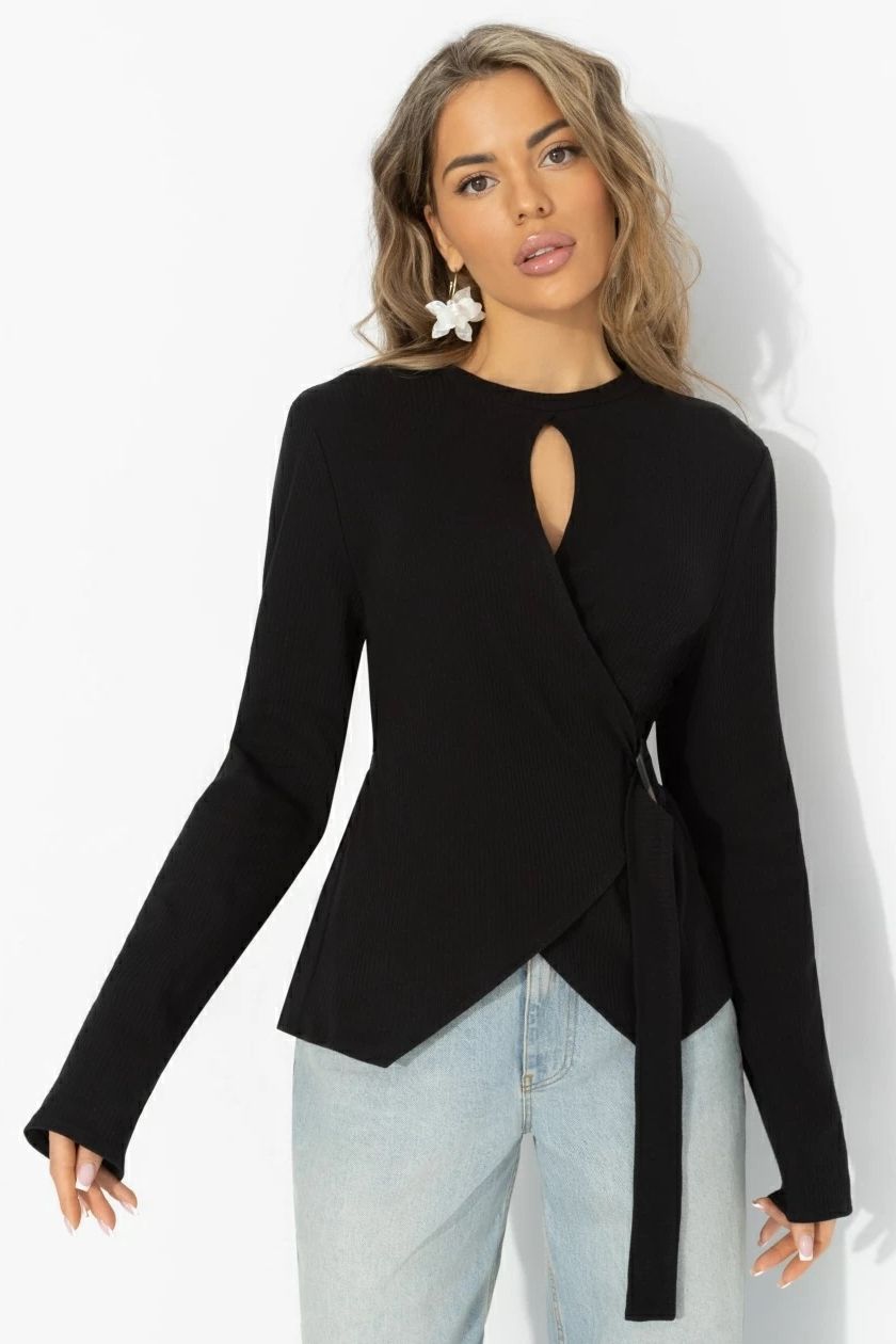 Джемпер чёрный трикотажный Charutti