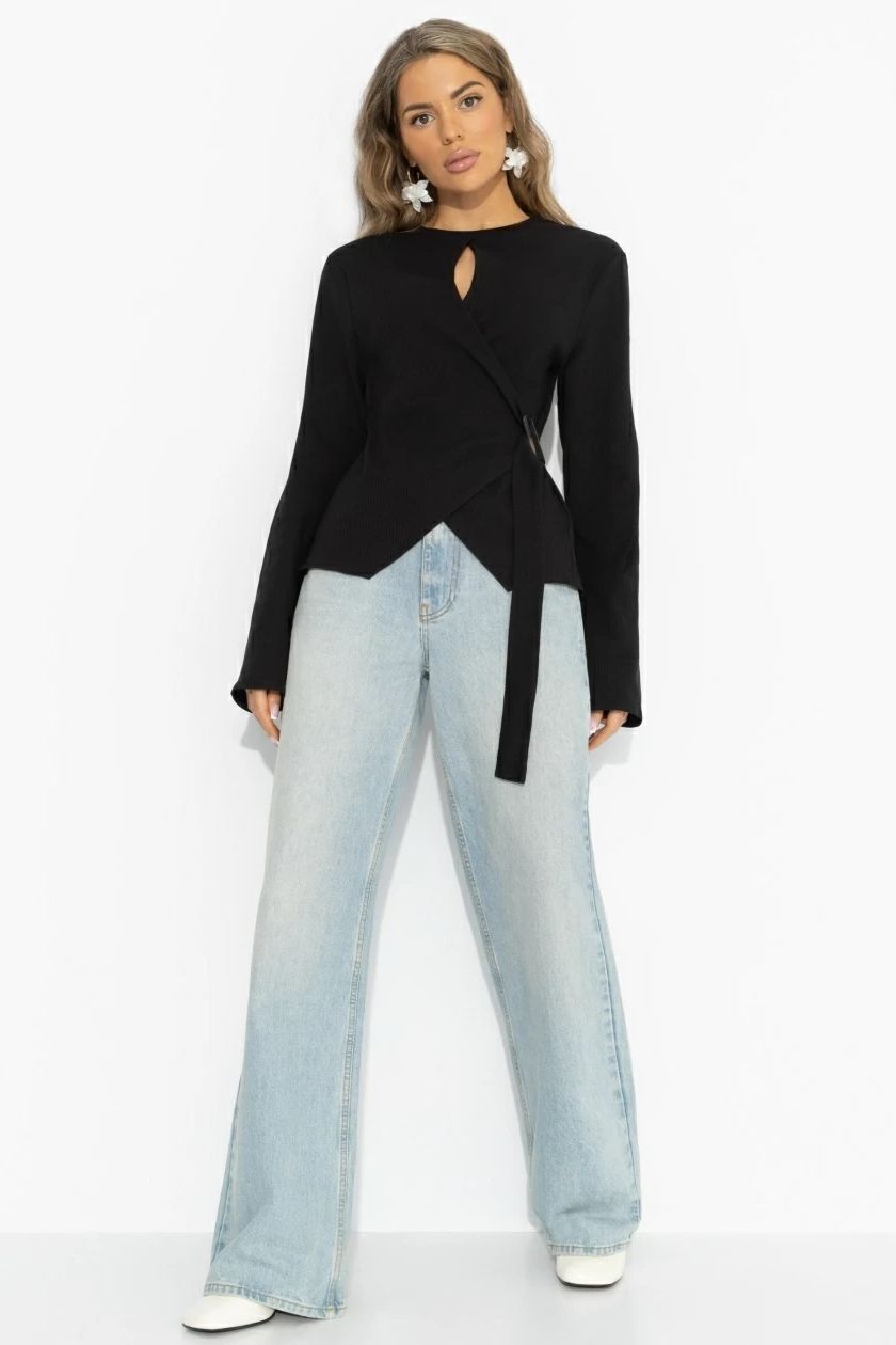 Джемпер чёрный трикотажный Charutti(фото2)