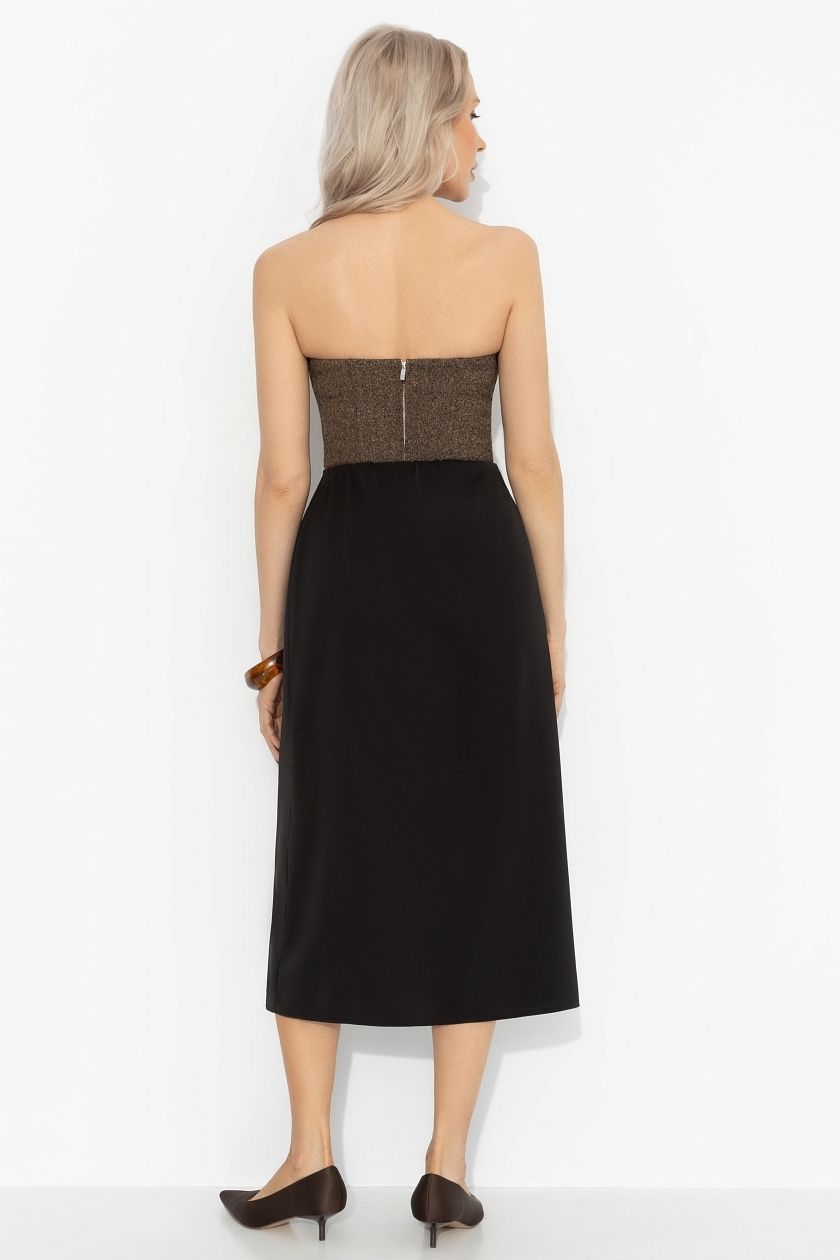 Костюм-двойка с юбкой в чёрном цвете Charutti(фото8)