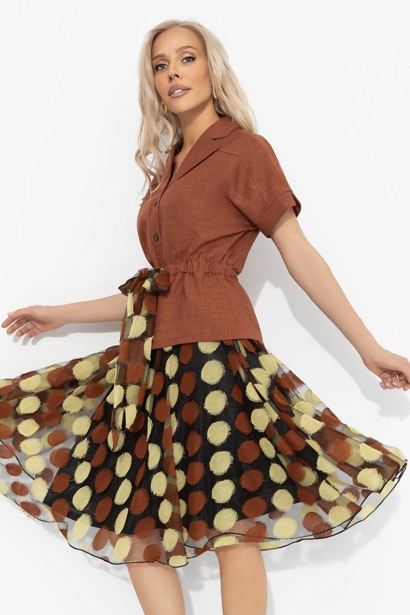 Костюм с юбкой приталенный Charutti(фото5)