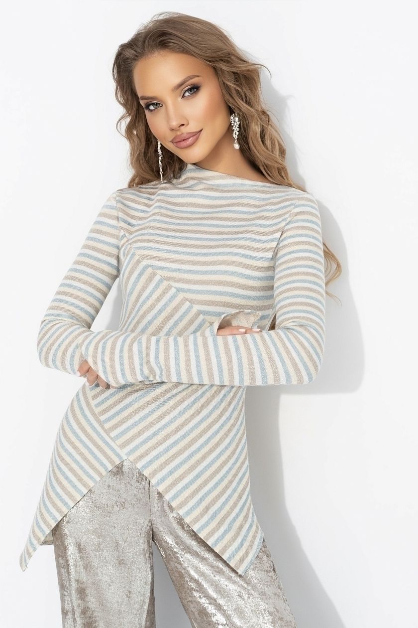 Лонгслив трикотажный в полоску Charutti(фото3)