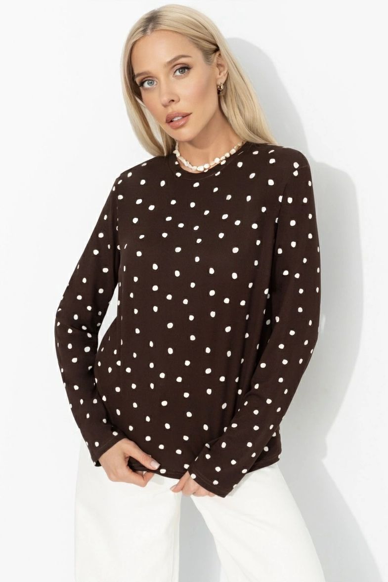 Лонгслив трикотажный коричневый Charutti