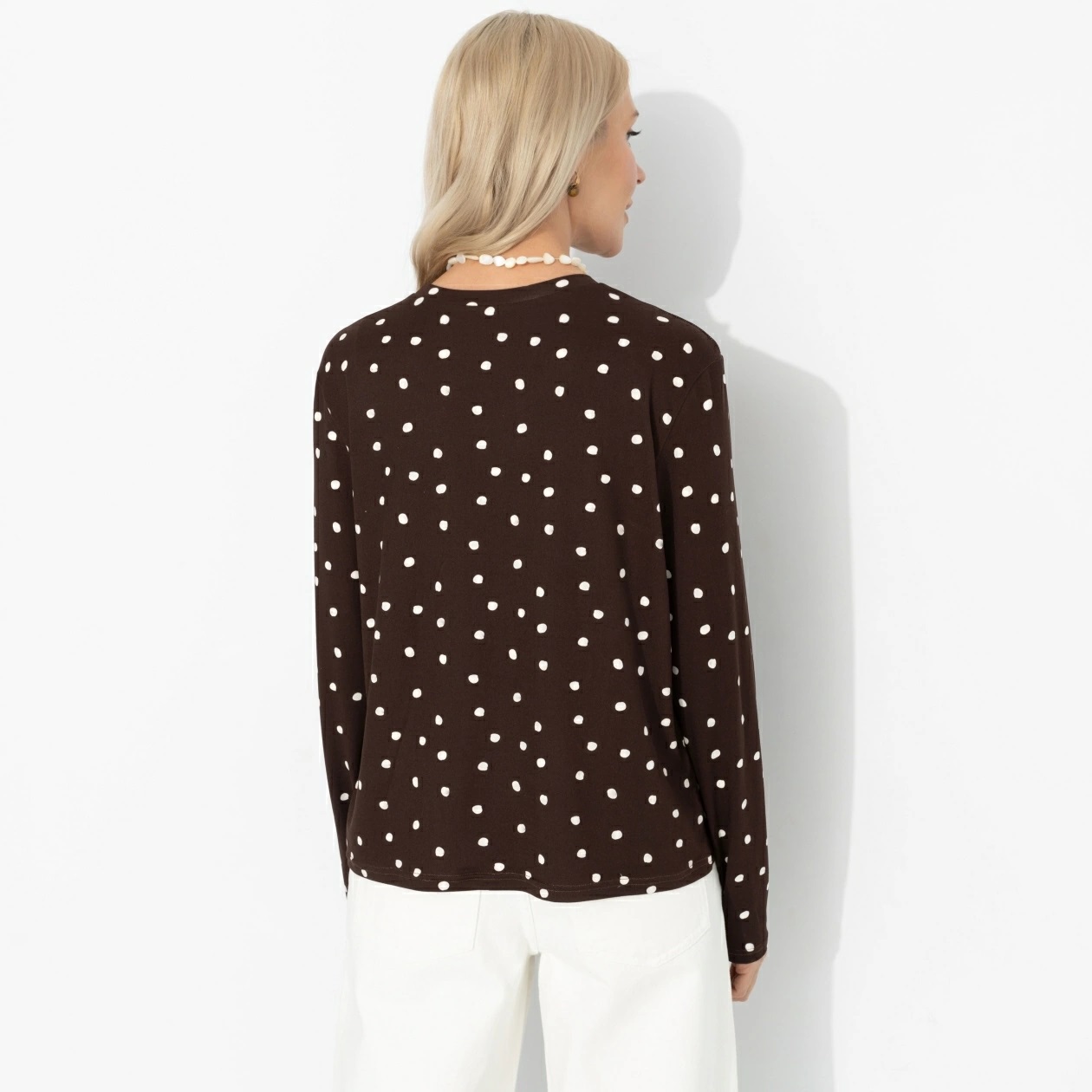 Лонгслив трикотажный коричневый Charutti(фото5)