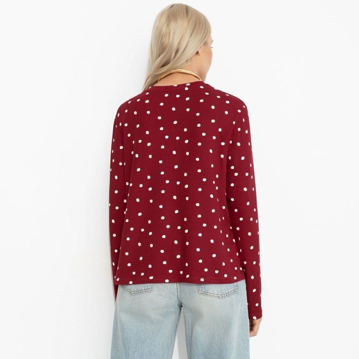 Лонгслив трикотажный бордовый Charutti(фото5)