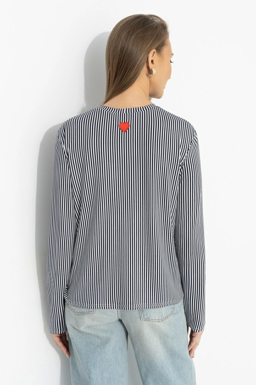 Лонгслив трикотажный в полоску Charutti(фото5)