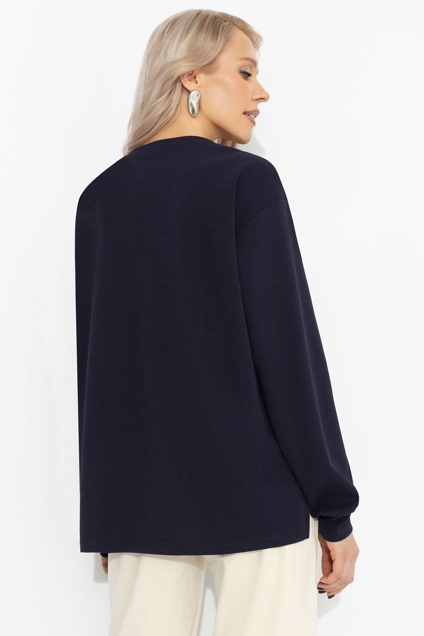 Свитшот комбинированный синий Charutti(фото6)