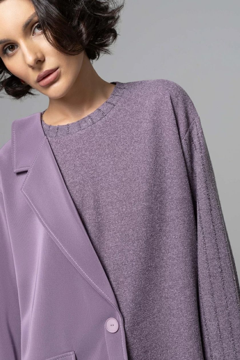 Свитшот серый комбинированный Charutti(фото4)