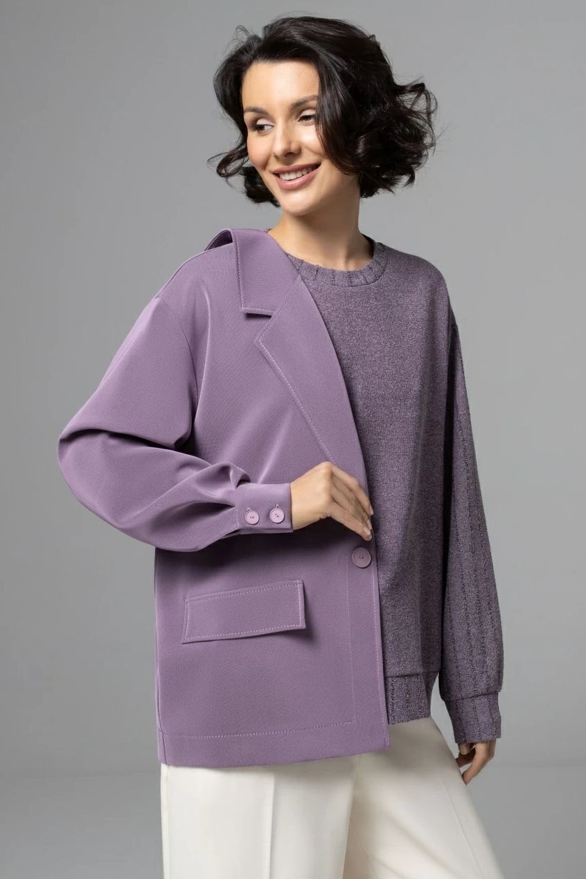 Свитшот серый комбинированный Charutti(фото5)