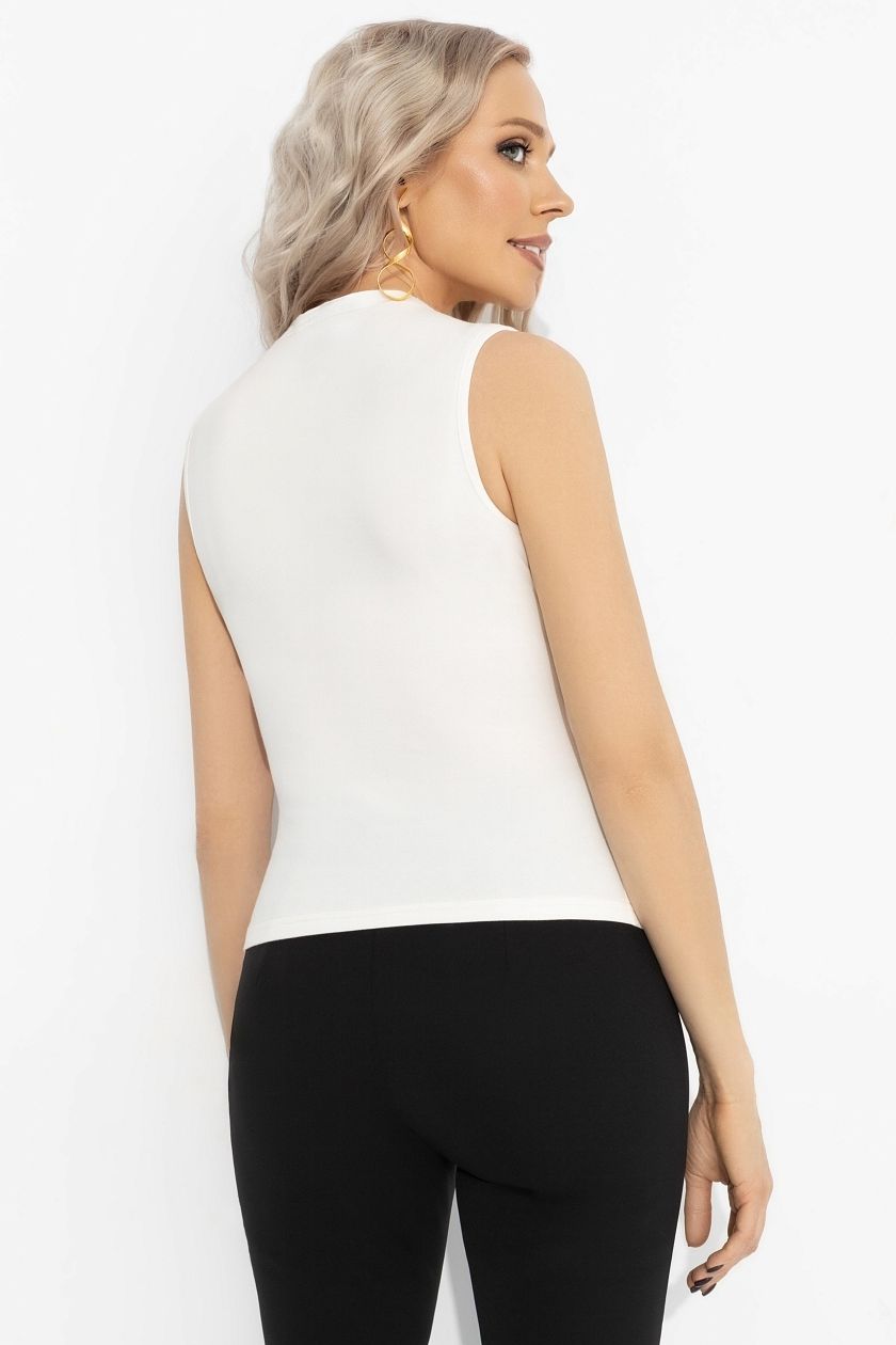 Топ белый трикотажный Charutti(фото6)