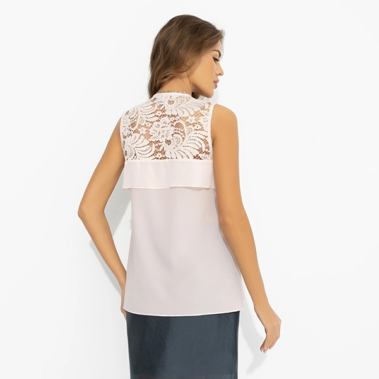 Топ розовый на широких бретелях Charutti(фото6)