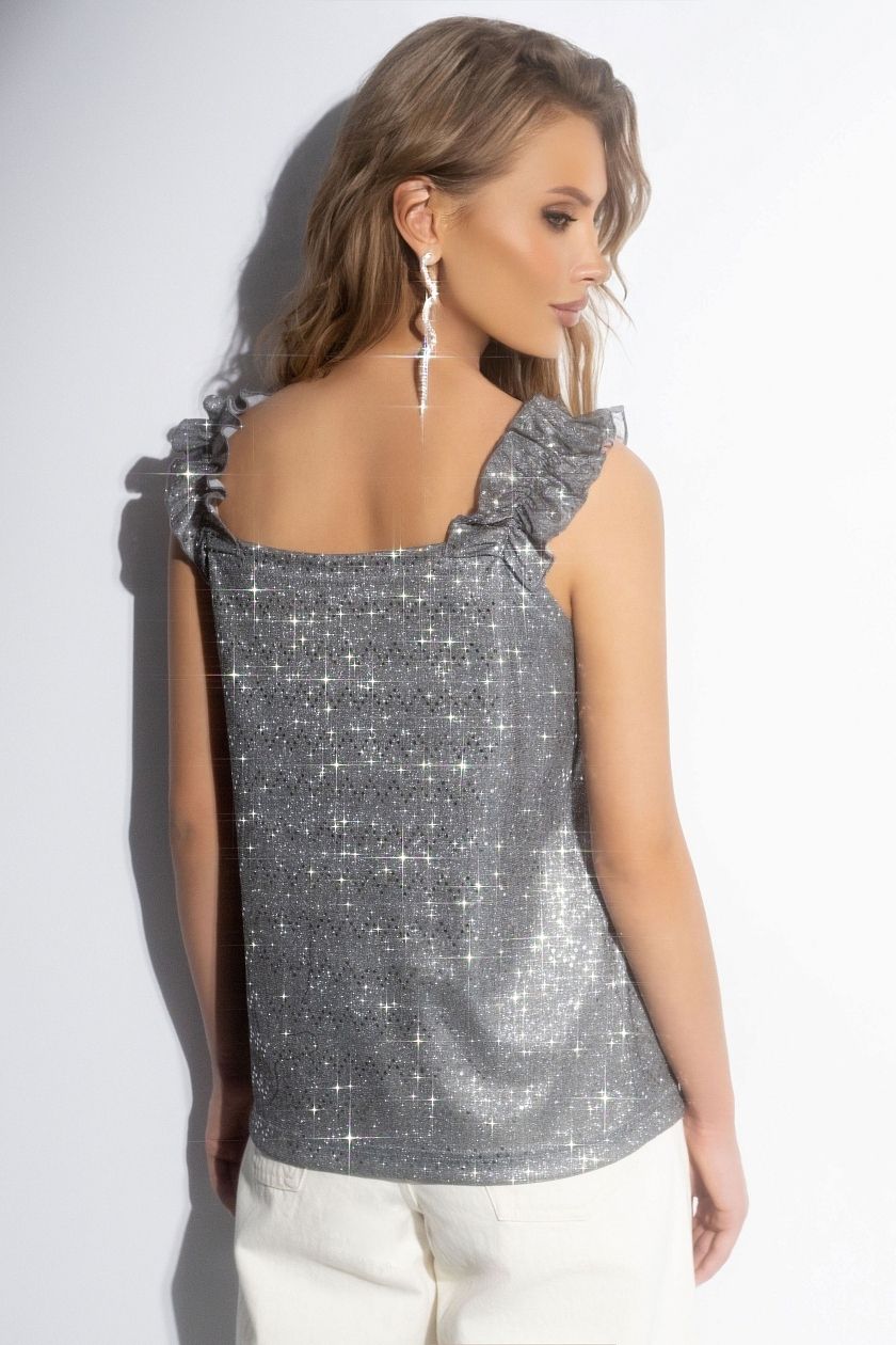 Топ нарядный сверкающий Charutti(фото6)