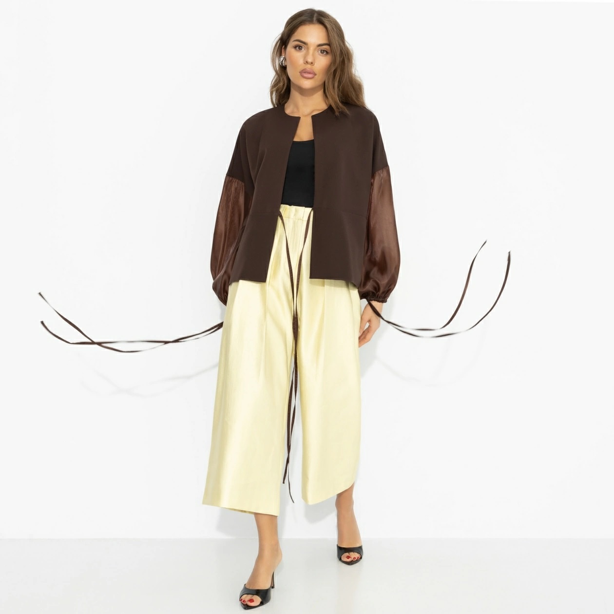 Жакет коричневый дизайнерский Charutti(фото4)