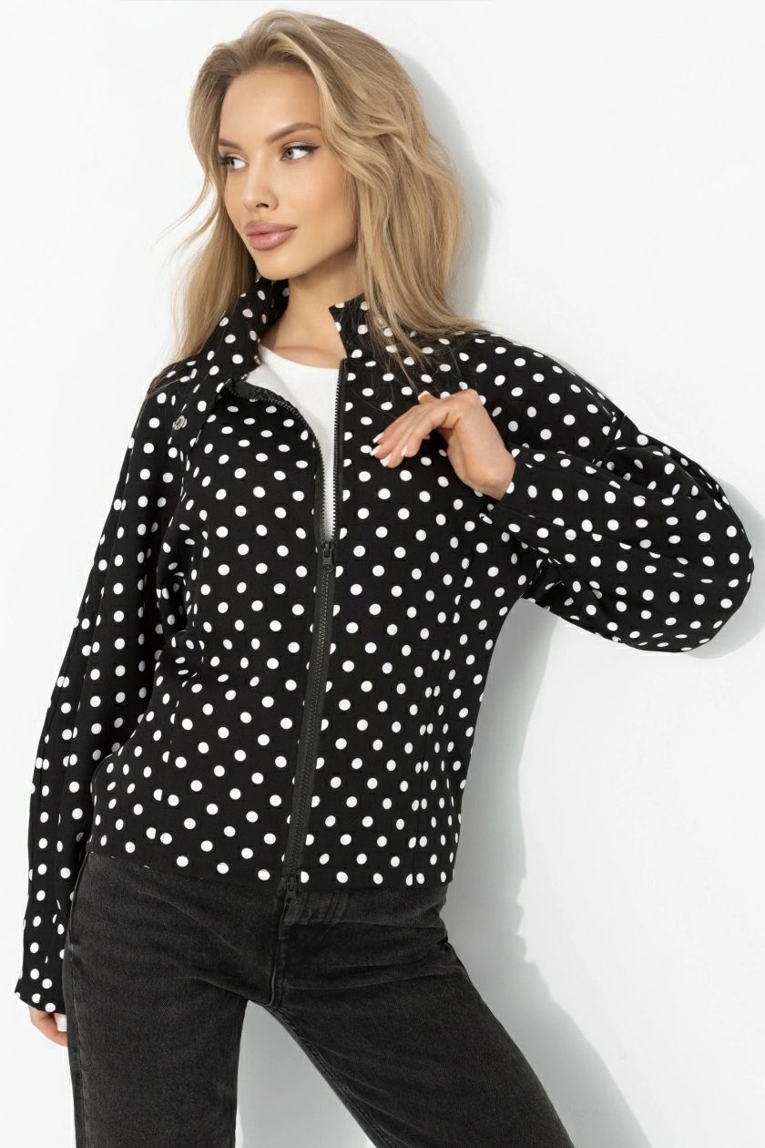 Жакет чёрный в горошек Charutti