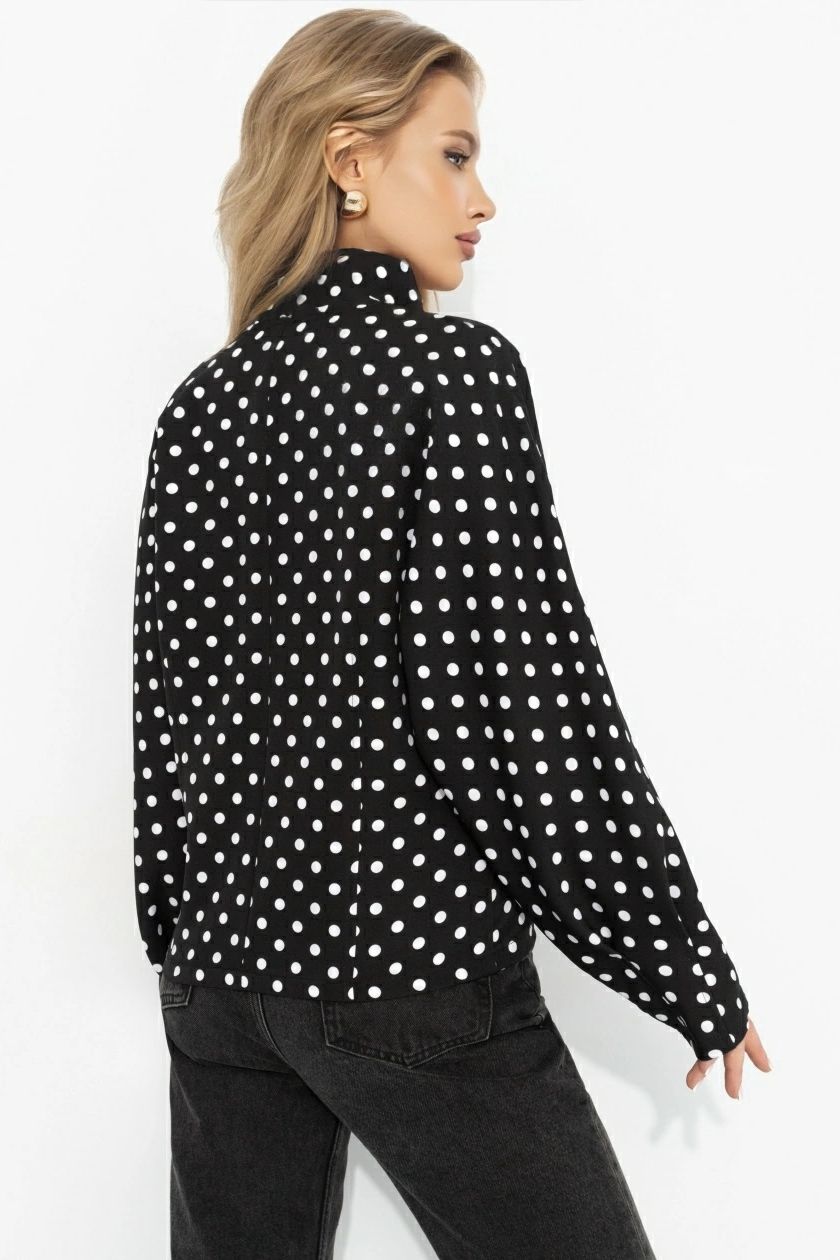 Жакет чёрный в горошек Charutti(фото4)