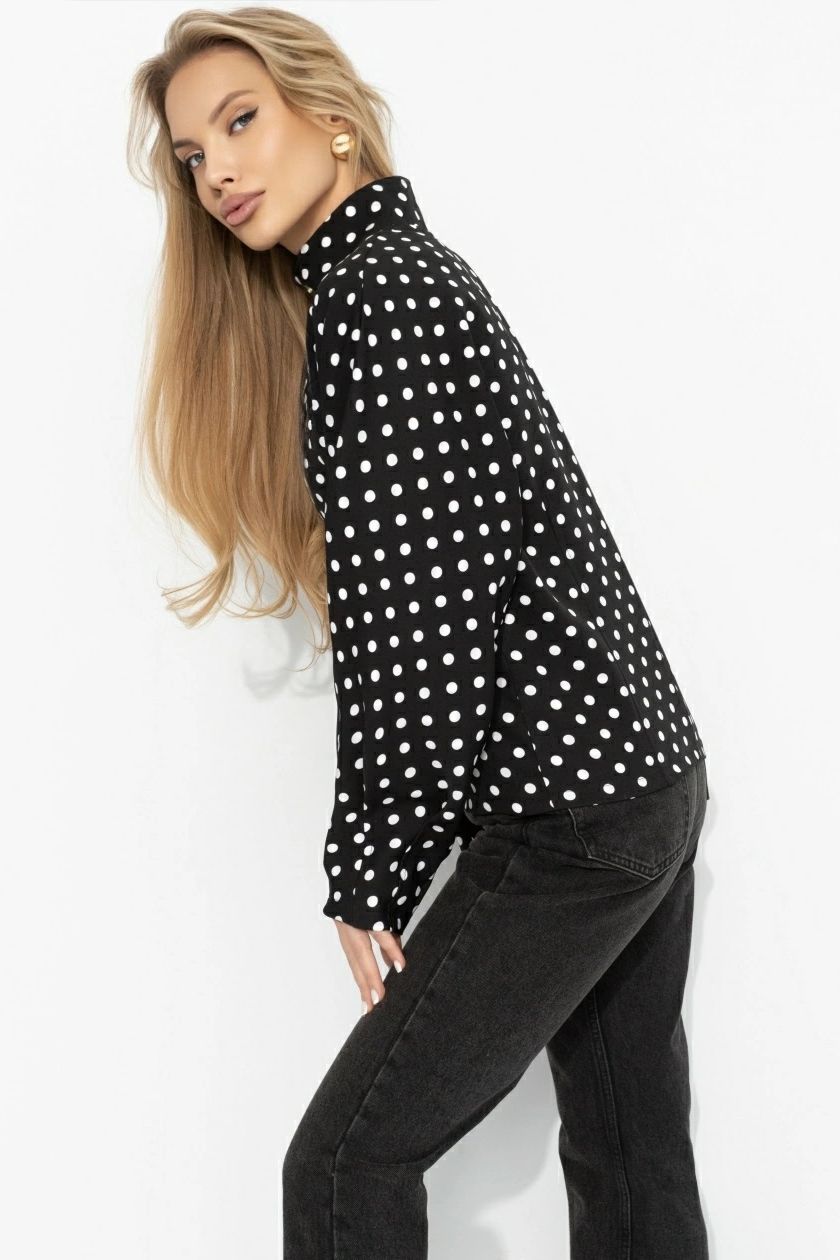 Жакет чёрный в горошек Charutti(фото6)