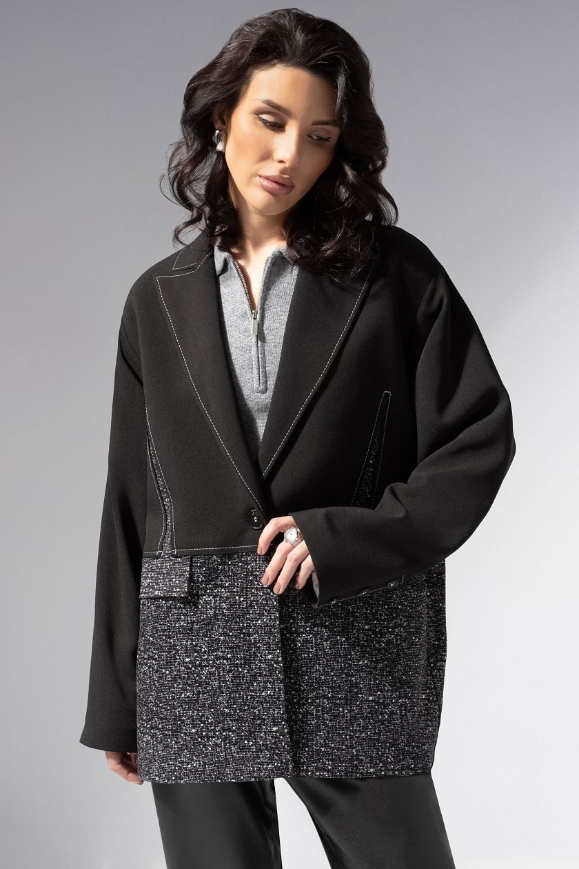 Жакет с контрастными швами Charutti(фото6)