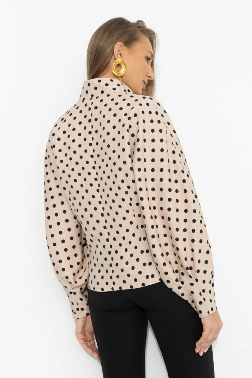 Жакет бежевый в горошек Charutti(фото5)