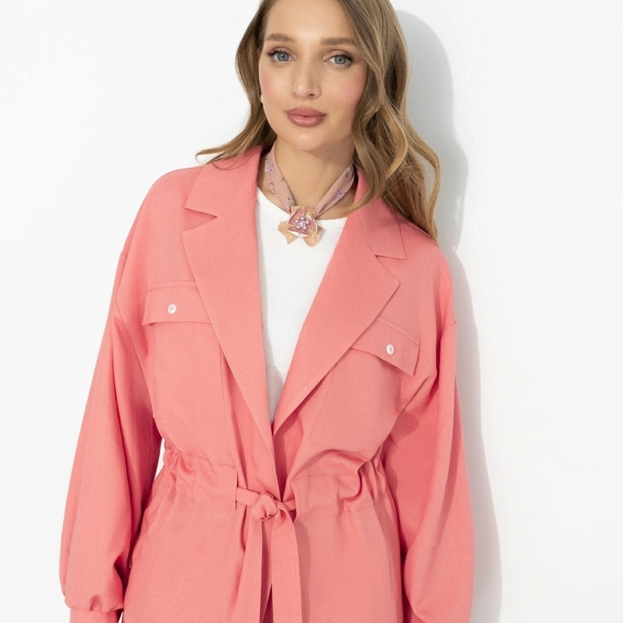 Жакет коралловый с вискозой Charutti(фото3)