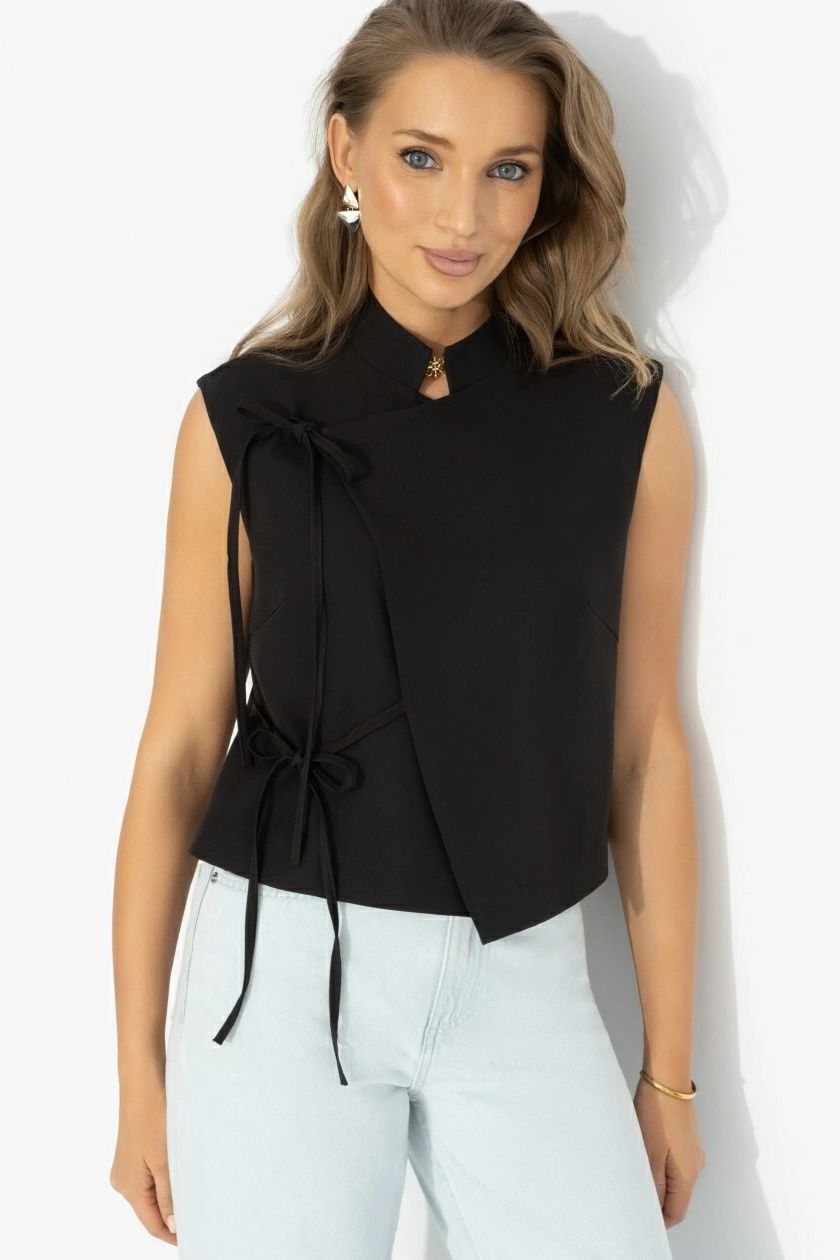 Жилет чёрный дизайнерский Charutti