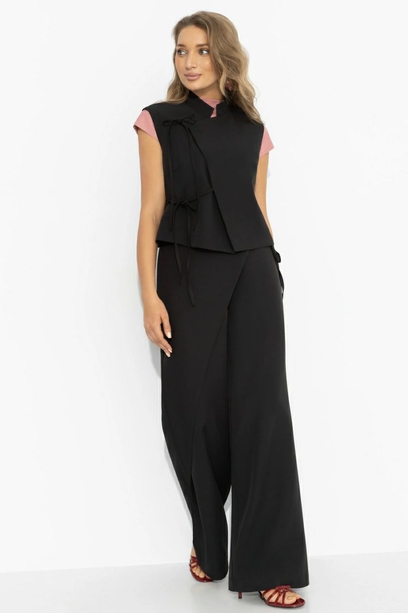 Жилет чёрный дизайнерский Charutti(фото7)