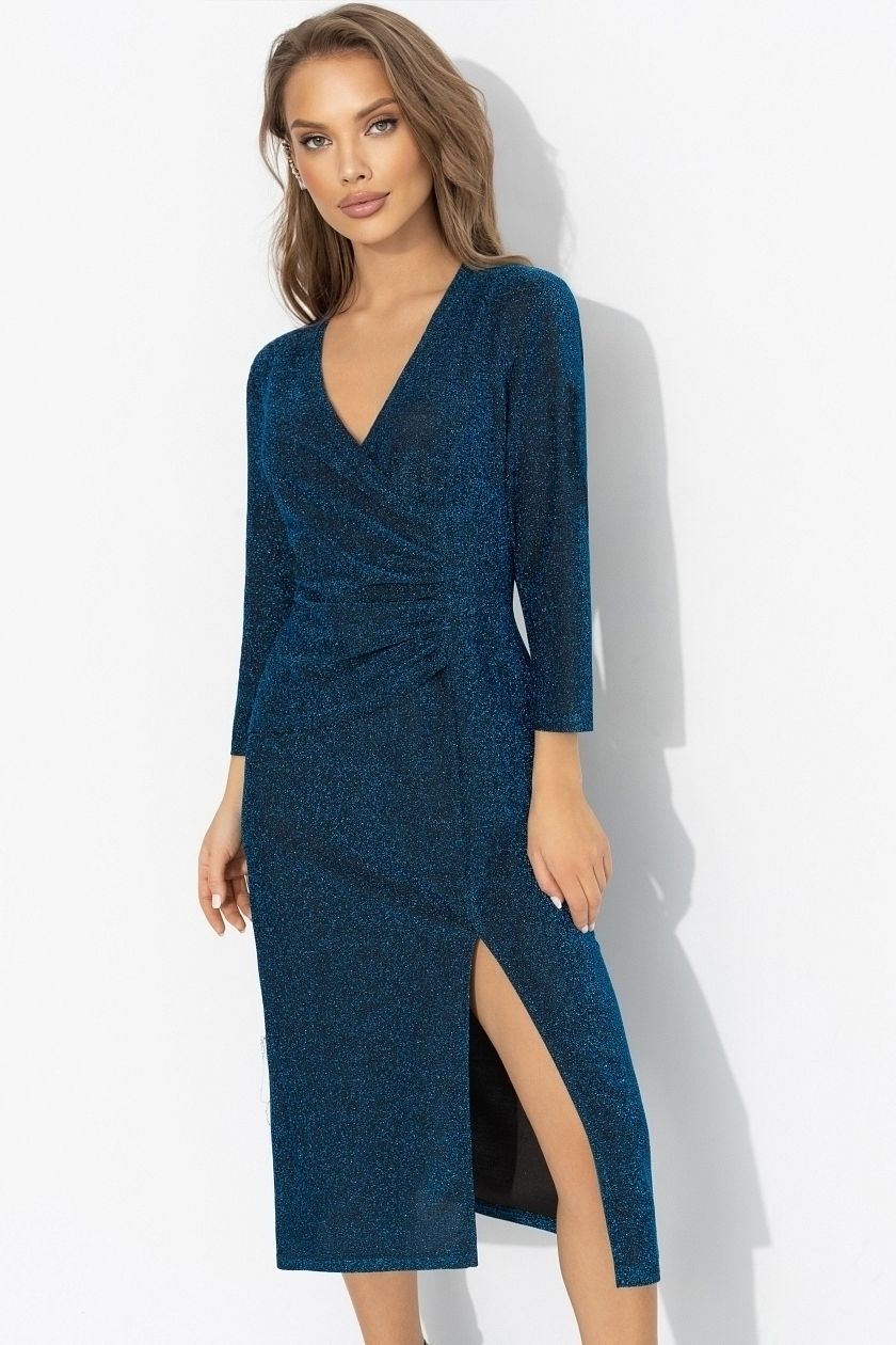 Платье нарядное трикотажное с люрексом Charutti(фото2)