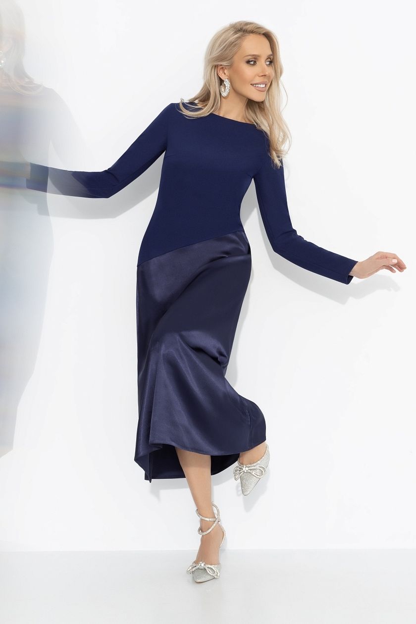 Платье чёрное комбинированное Charutti(фото2)