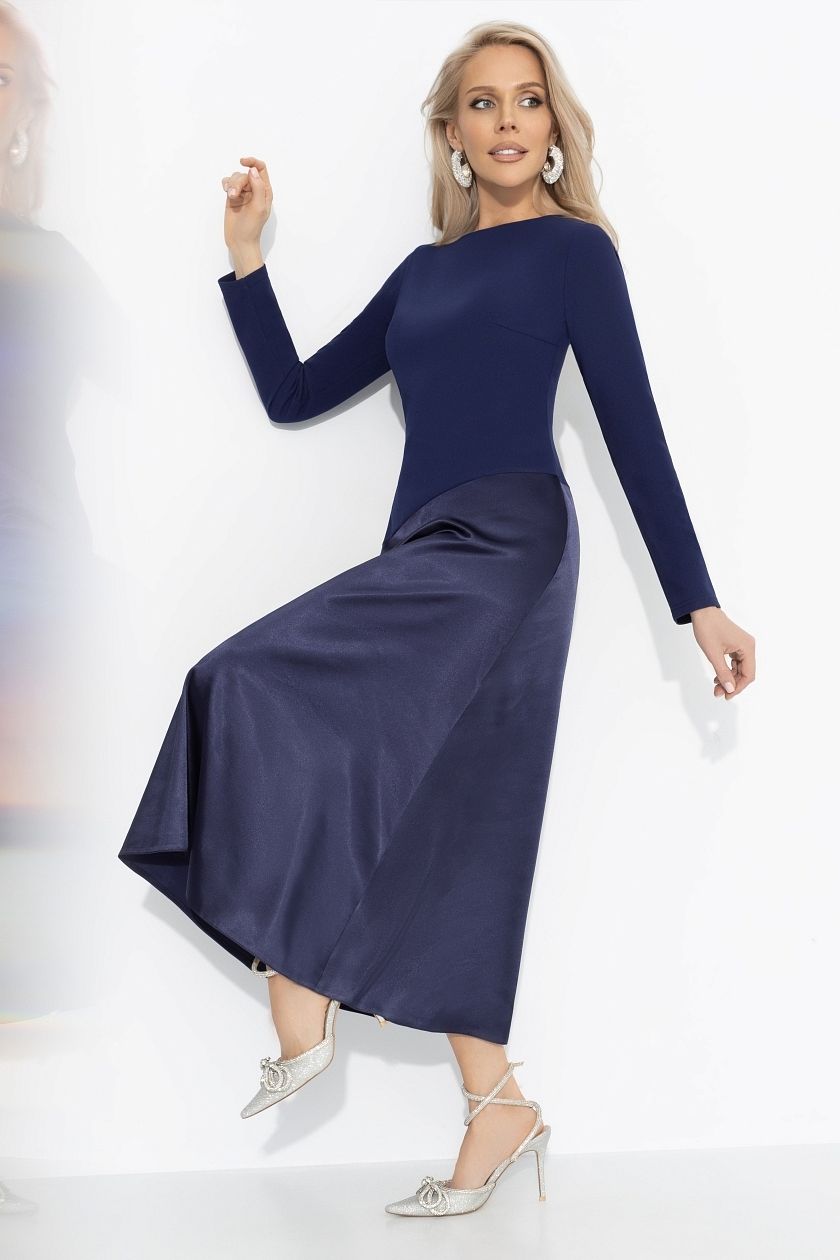 Платье чёрное комбинированное Charutti(фото3)