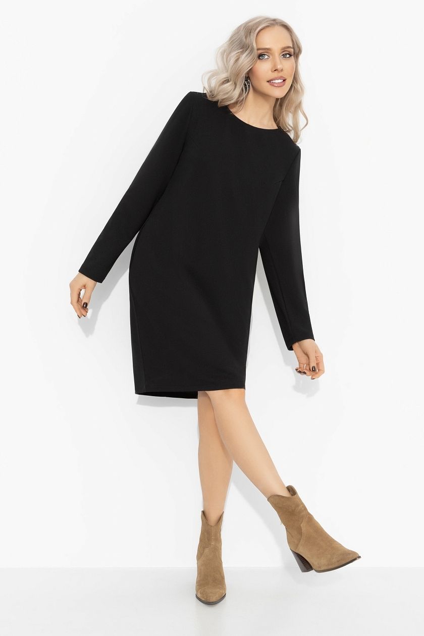 Платье чёрное с карманами Charutti(фото3)