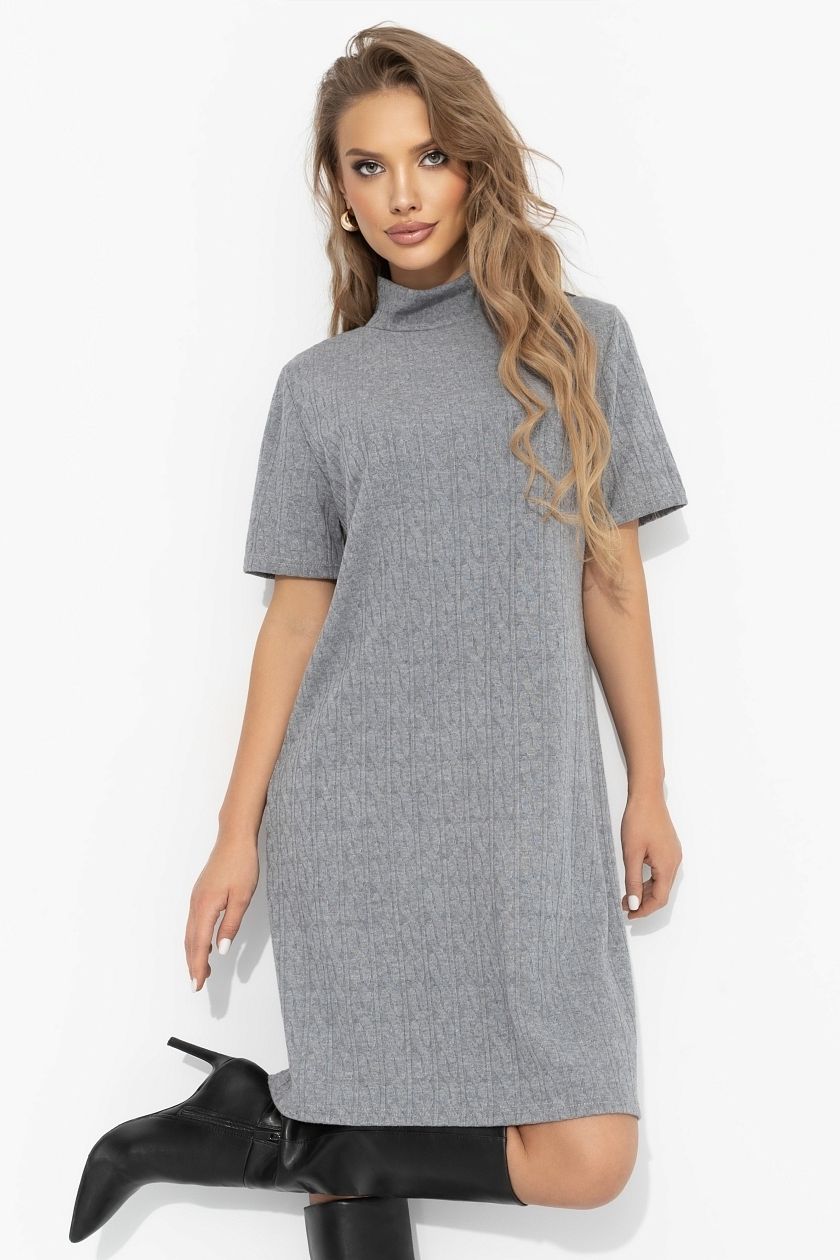 Платье вязаное серого цвета Charutti